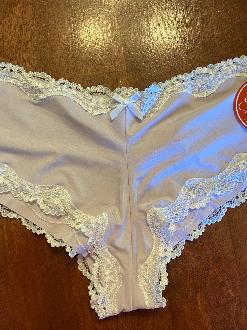 Lace-Trim Women’s Intimate cheeky in Light Lavender